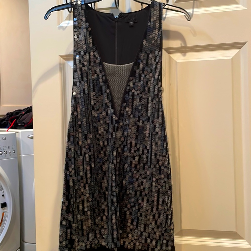 NBD black sequins dress XXS